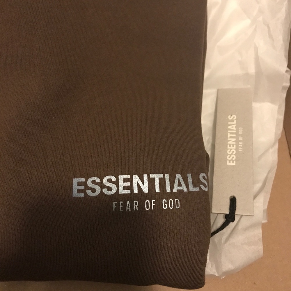 FOG essentials brown sweatshirt size M - Picture 3 of 5